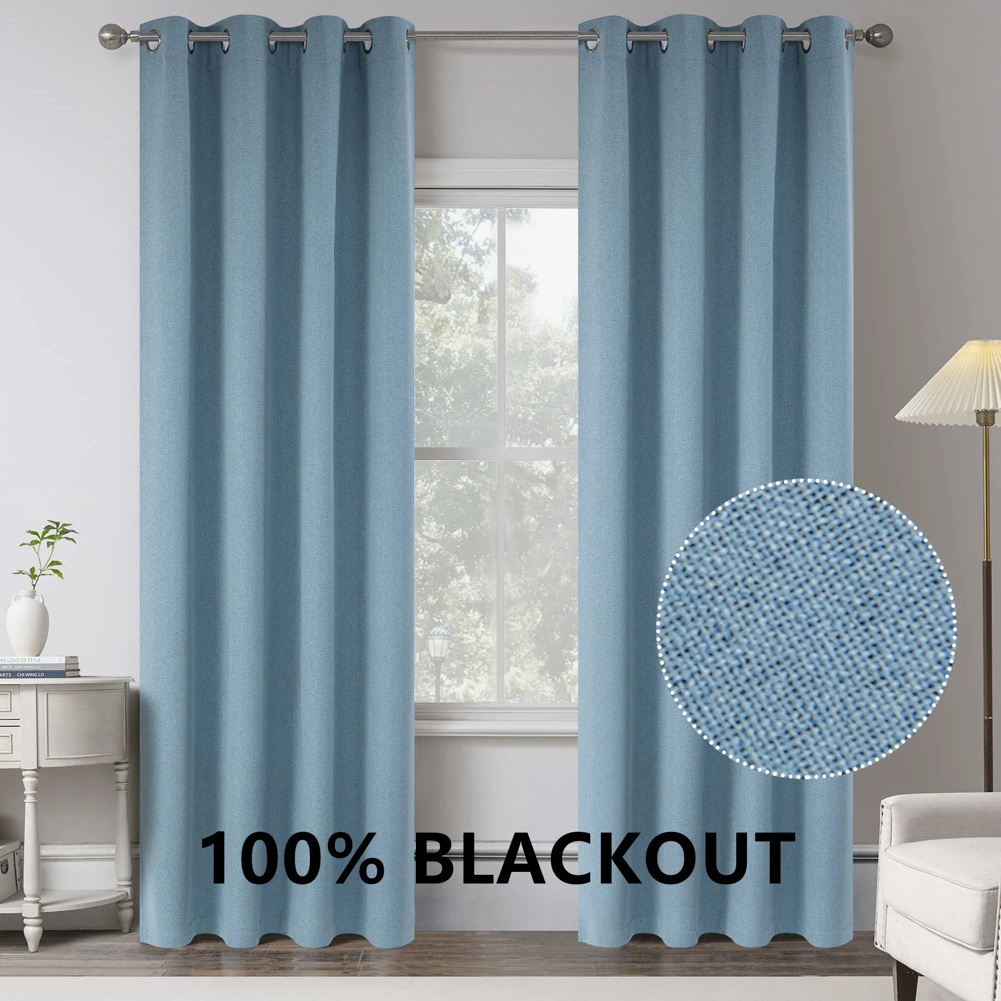 

310cm Height Custom Made Extra Long 100% Blackout Modern Solid Color Faux LinenCurtains Living Room Curtains Bedroom Curtain