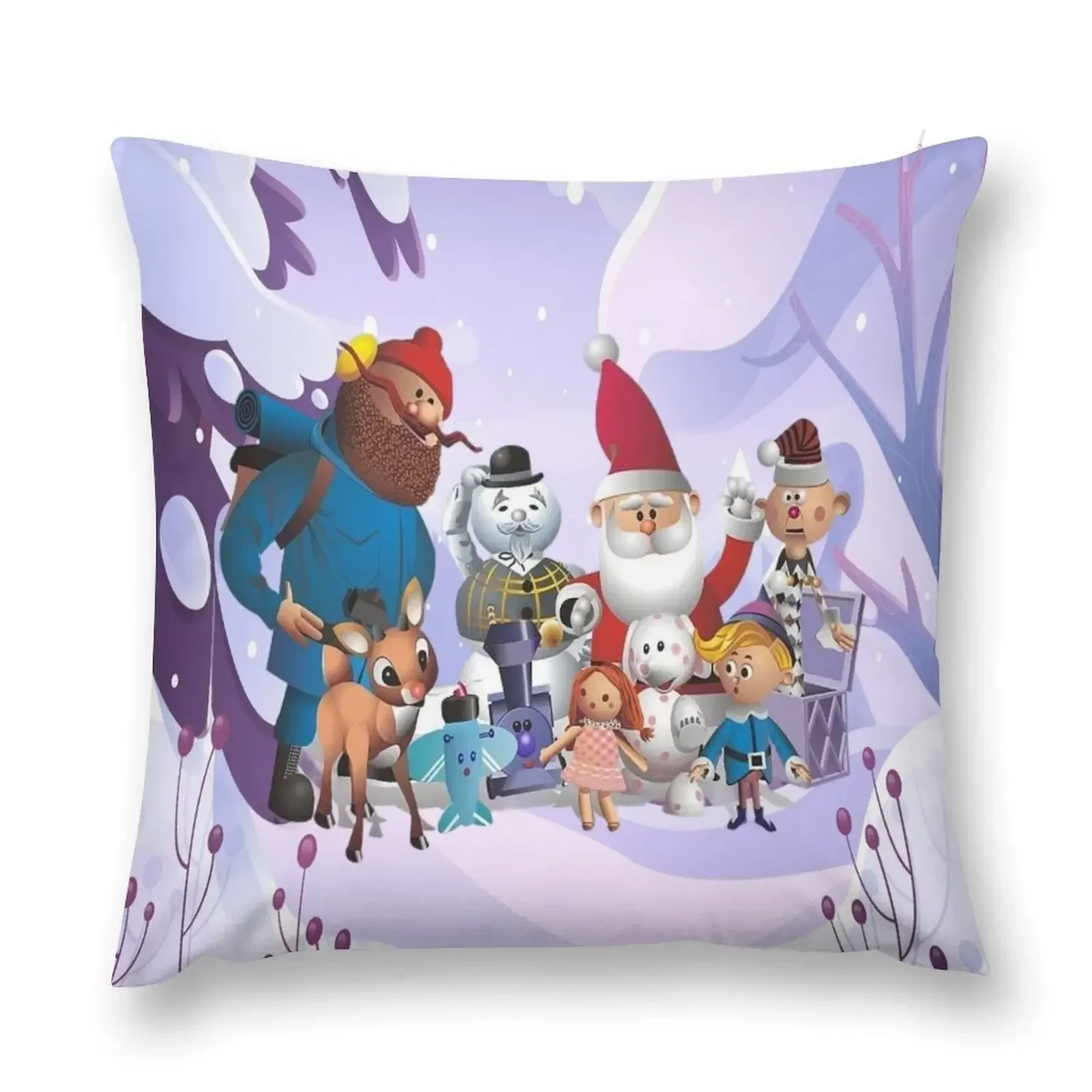 Rudolph and Friends DreamscapesbyTeresa Throw Pillow Decorative Cushions Pillow Cases pillow