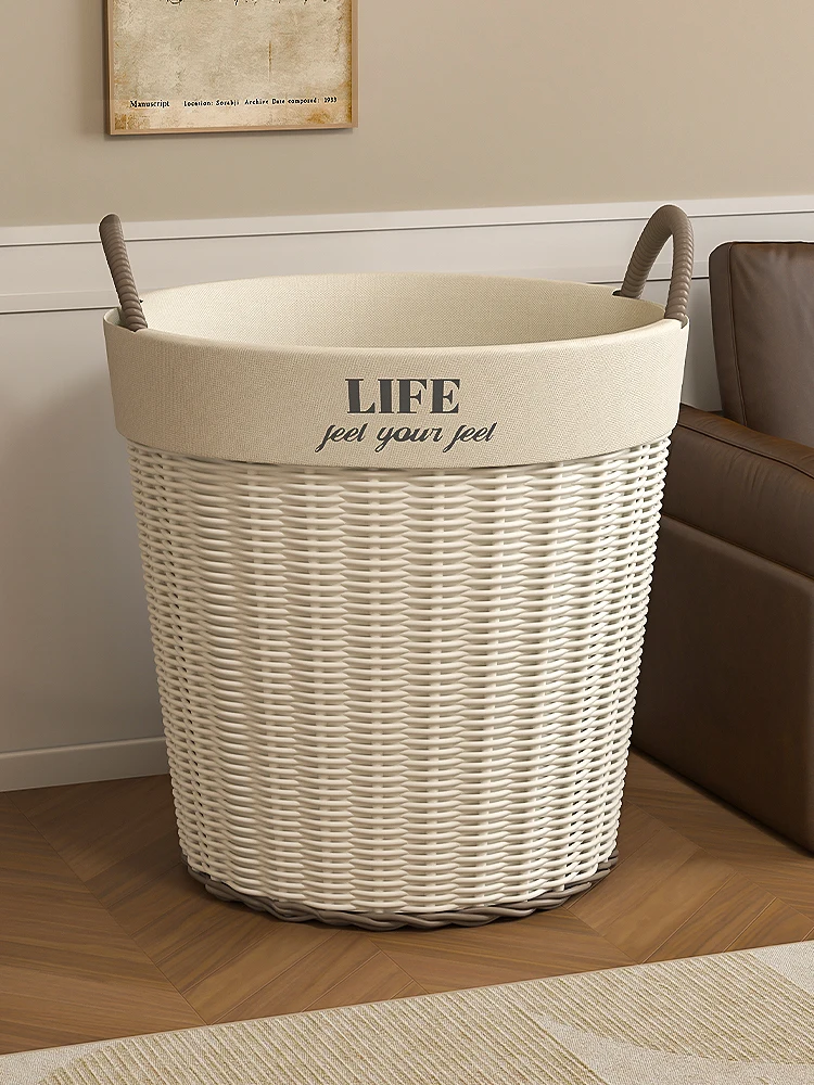 

Home Use Wier Laundry Hamper Vintage Sle Dir Clothes Basket Storage Basket European Element Retro Handmade for Clothes