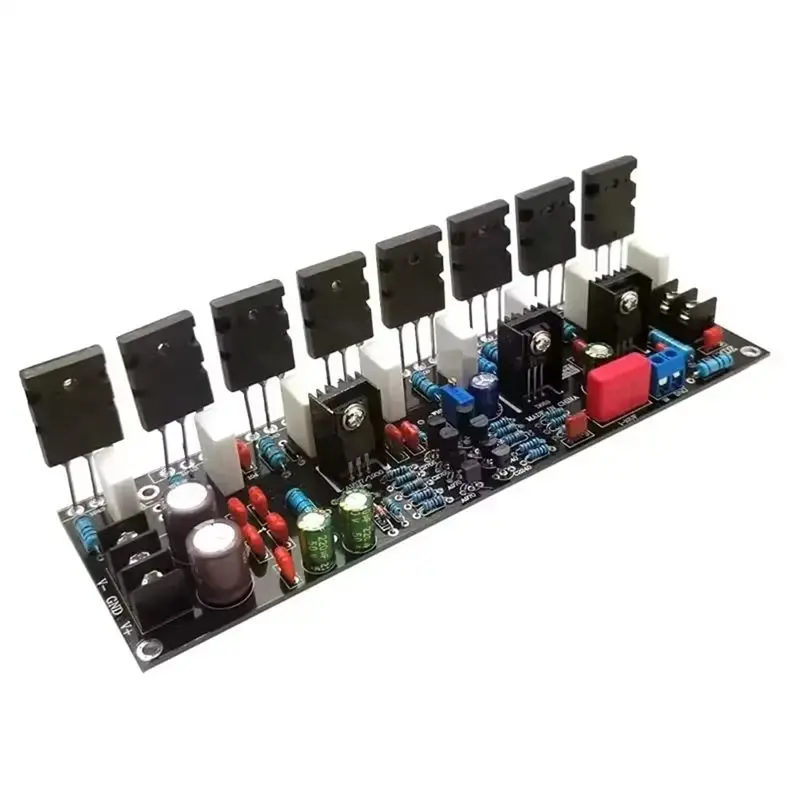 

【RECOMENDAR】Home Theater 400W Mono HIFI High Power Audio Amplifier Board 2SC5200 2SA1943 20V-90V Finished PCB Module DIY Speaker
