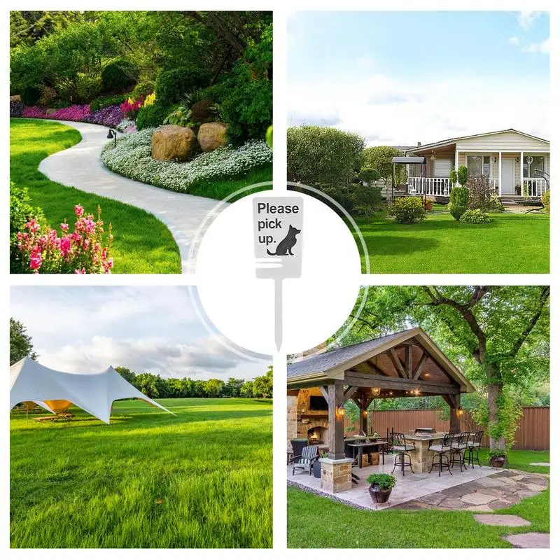 Niet Poepen Hond Borden Voor Tuin Gewaagde En Eenvoudige Tuinborden Geen Poepen Hond Borden Beschermende Gereedschapsvrije Setup Weerbestendig