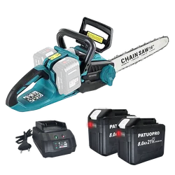 42V Max 16'' Brushless Cordless Chainsaw Electeic Saw Garden Woodworking Cutter Handheld Power Tools For Makita 18V Battery