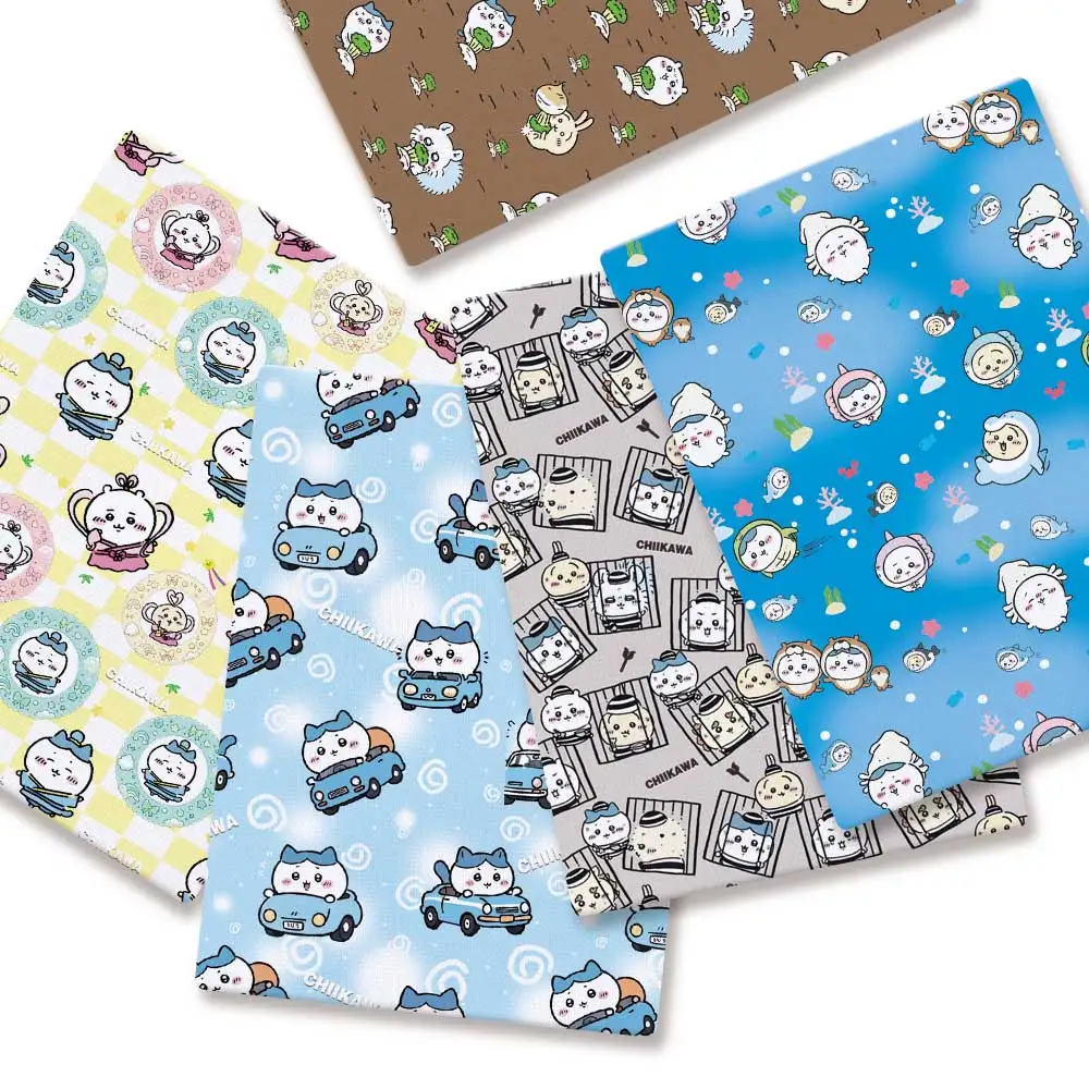 Polyester cotton Cartoon Fabric 140*50cm Handmade Sewing Patchwork Quilting Baby Dress Home Sheet Printed Fabric Sewing Kids