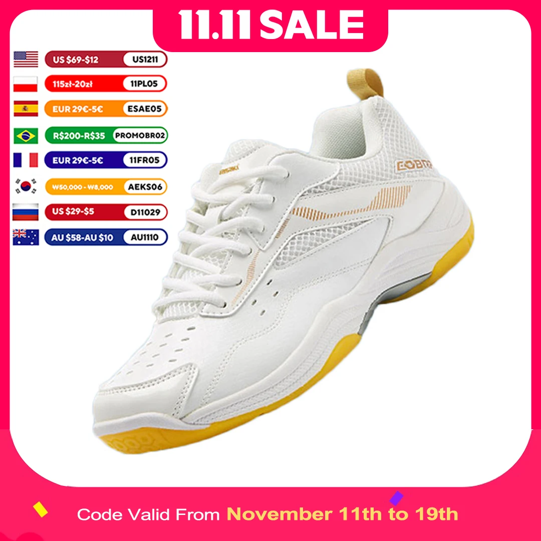 Kawasaki  Mens Badminton Shoes Professional Sports Shoes for Women Breathable Indoor Court Sneakers K-086