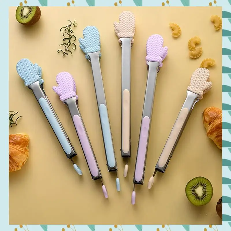 

A71P Barbecue Bread & Food Clips High Temperature Anti-Scalding Extended Steak Clips Barbecue Tools