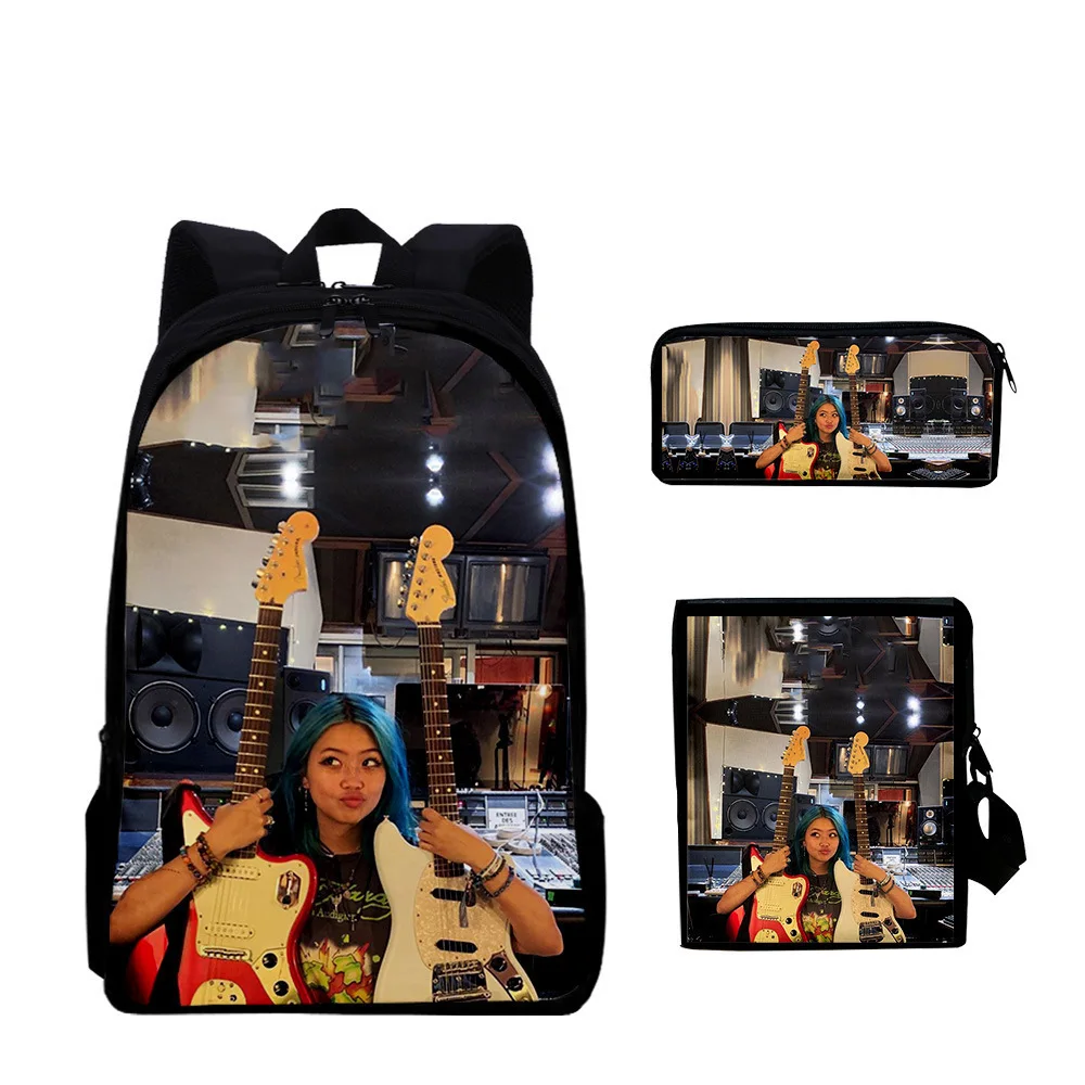 

Popular Funny beabadoobee 3D Print 3pcs/Set pupil School Bags Laptop Daypack Backpack Inclined shoulder bag Pencil Case
