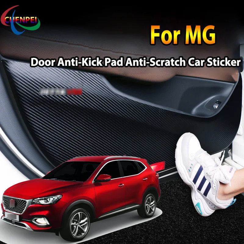 

For MG ZS 2017-2021 GS 2015-2021 HS 2018-2021 Car Door Anti Kick Pad Protection Stickers Car Interior Decoration Accessories