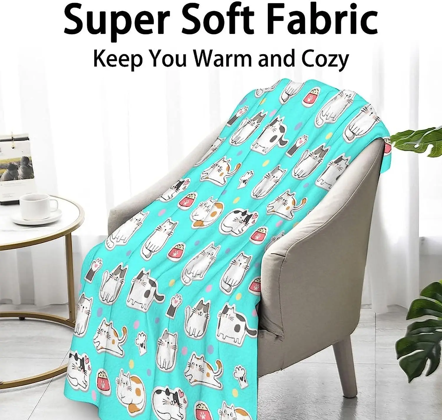 Cat Throw Blanket Gifts, 40