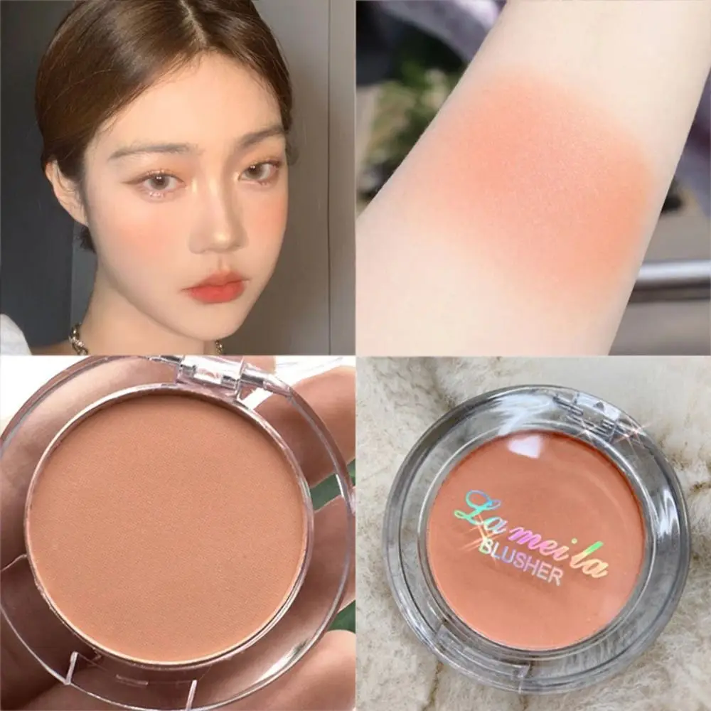 Matte Monochrome Blush Nieuw Gezicht Mineraal Pigment Perzik Oranje Wang Blusher Cosmetisch Nude Roze Blauwe Contour Schaduw Natuurlijke Blos