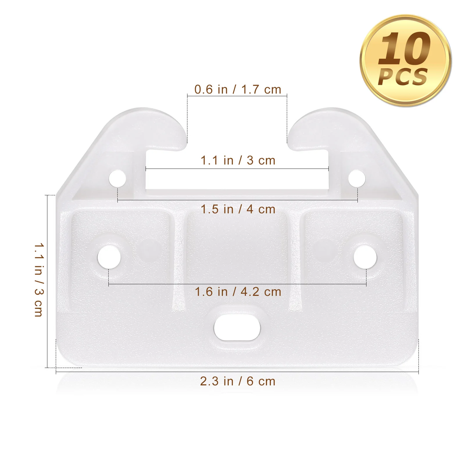 10 Pcs Plastic Drawer Track Guide Rail Slides for Dresser Kitchen Closet Furniture Replacement Hardware Easy Install