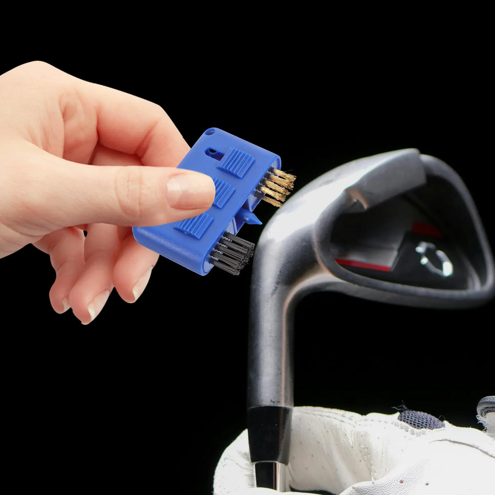 

2Pcs Golfs Ball Club Brush Tool Flexible Golfing Practice Brush Reduces Impact Resistance Improves Distance Golf Supplies