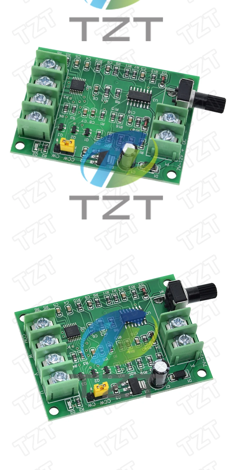 5V 12V bürstenloser Gleichstrommotor-Treiber-Controller-Board mit Rückspannungs- und Überstromschutz für Festplattenmotor 3/4-Draht – Detail 5