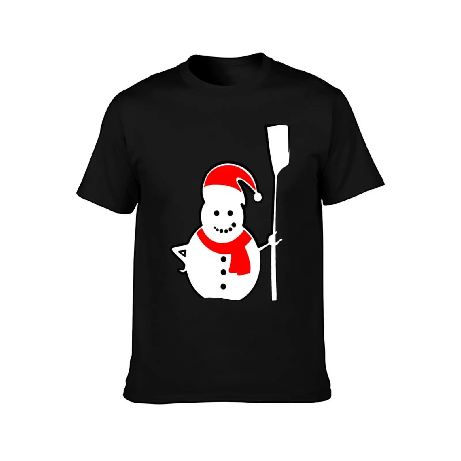 Rowing Santa Snowman T-Shirt sublime baggy shirts mens shirts graphic tee