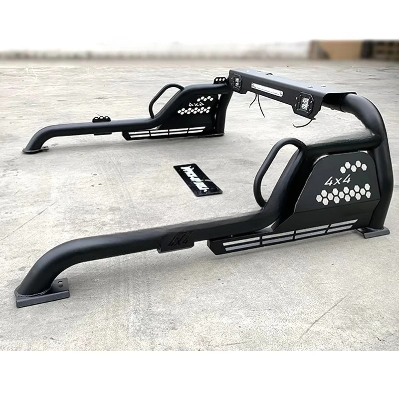 

4WD Truck Parts Universal Steel Roll Bar with Light for Ranger Hilux Navara Np300 D40 Dmax Pickup Truck Bed Rack Roll Bar