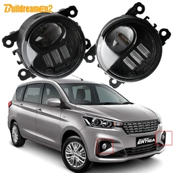 2 Pieces 60W H11 LED Lens Fog Light Assembly For Suzuki Ertiga 2012-2023 H11 Car Fog Daytime Running Lamp High Bright