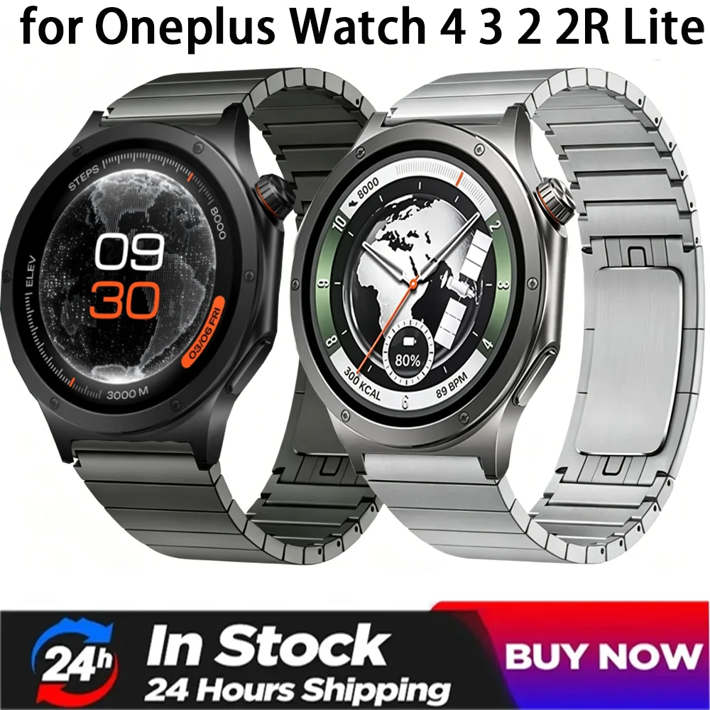 22mm Metall-Armband für Oneplus Watch 4 3 2 Lite Edelstahl-Armband OPPO Watch X3 X2 X S Amazfit Active Max Bip 6 5