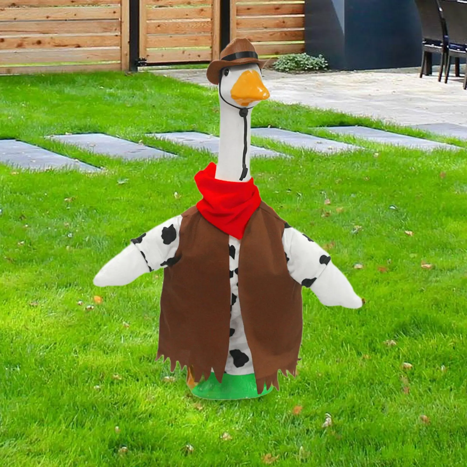 

Porch Goose Outfit Costume Fits 23 inch Statue with Hat Modern Outdoor