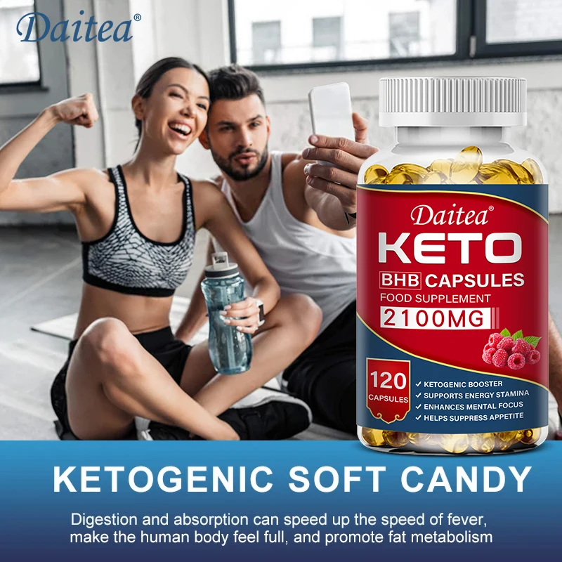 Daitea Fat Burning Ketone Soft Capsules - Helps to better decompose body calories, control weight and maintain health