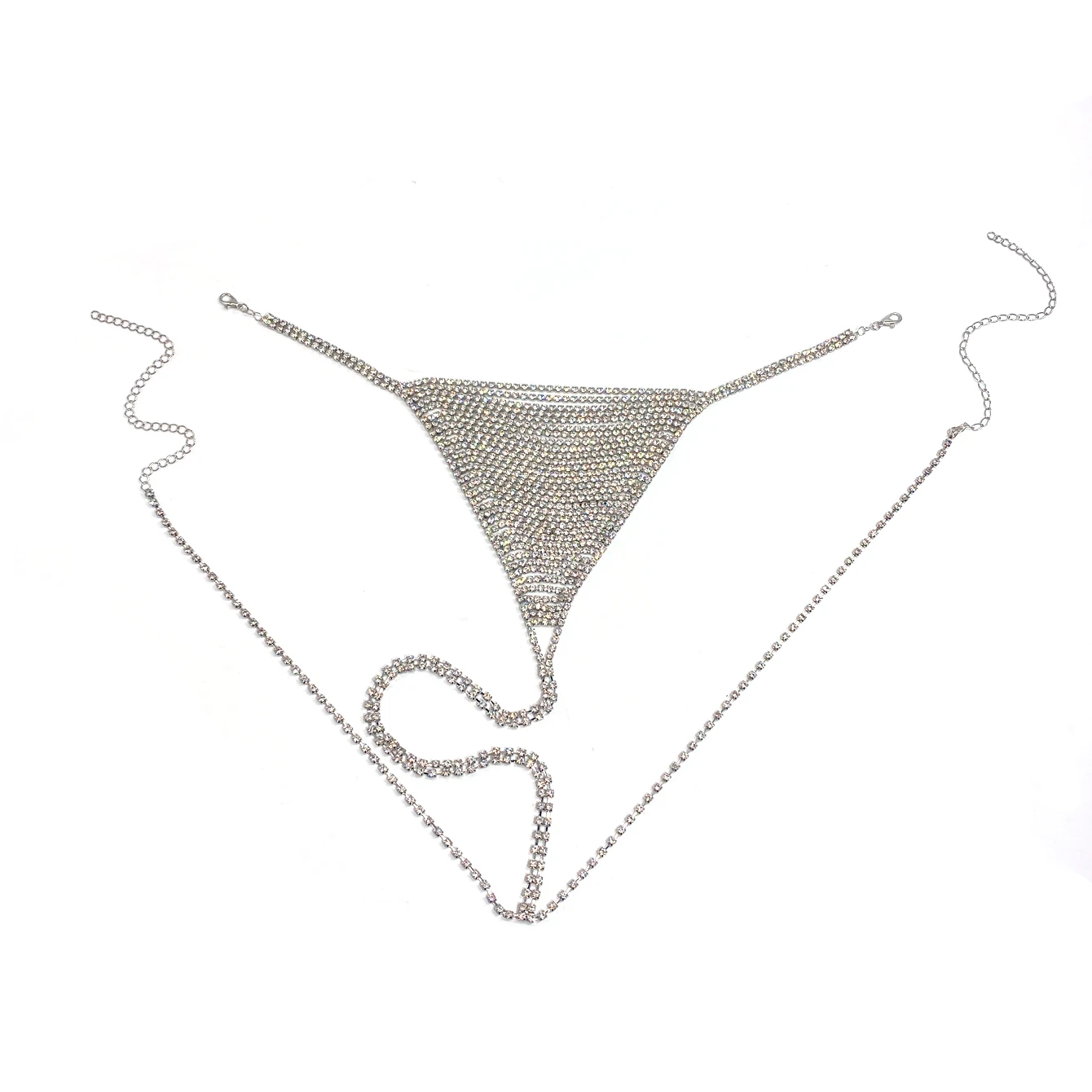 Sexy privé strass dames G-string body chain bikiniketting intieme leuke accessoire