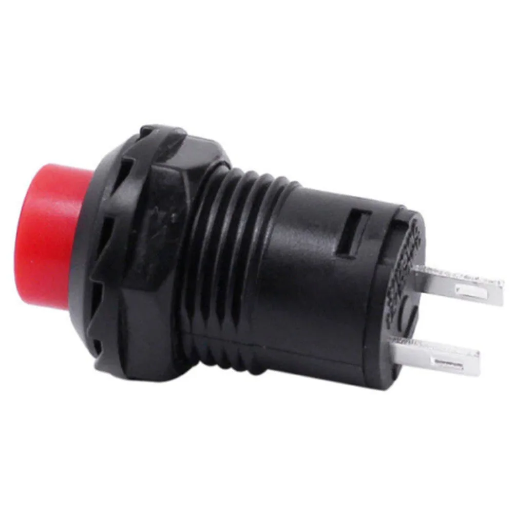 

12v-250v Button Switch 2 Pins 3 Pcs Dash Boat For Car Latching Lock Push Button Round SPST Self-locking Switch