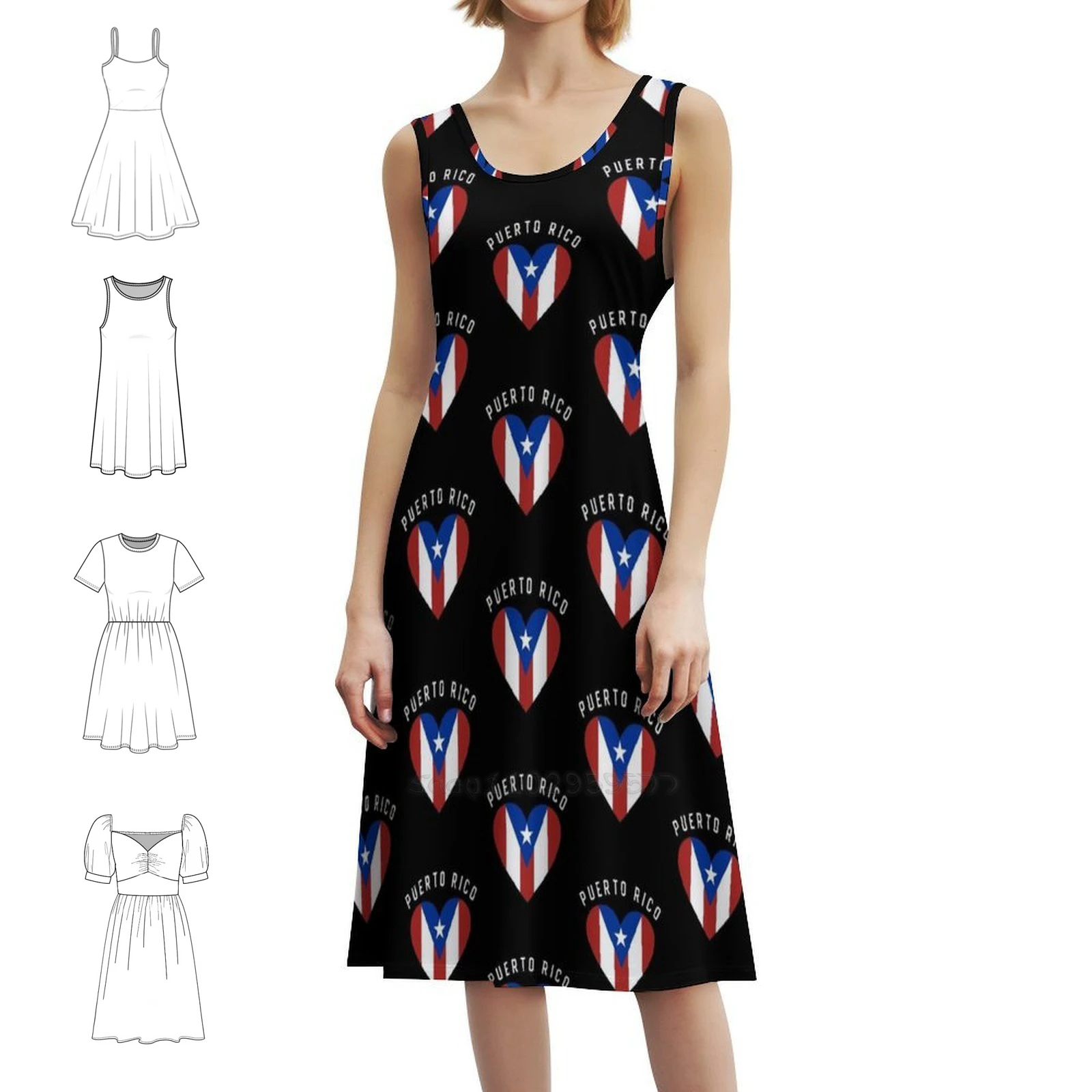 

Puerto Rico Sexy Vacation Dress For Women Beach Party Birthday Mini Dress Puerto Rico Puerto Rico Flag Puerto Party Dresses