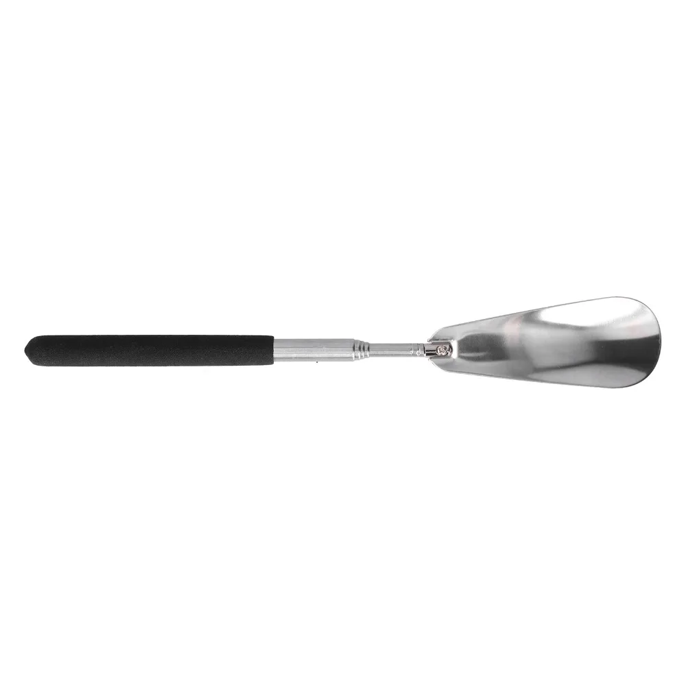 Durable Stainless Steel Shoe Horn Black 27.1x3.3cm Shoe Helper Telescopic Shoe Horn Elderly People Shoe Putting on
