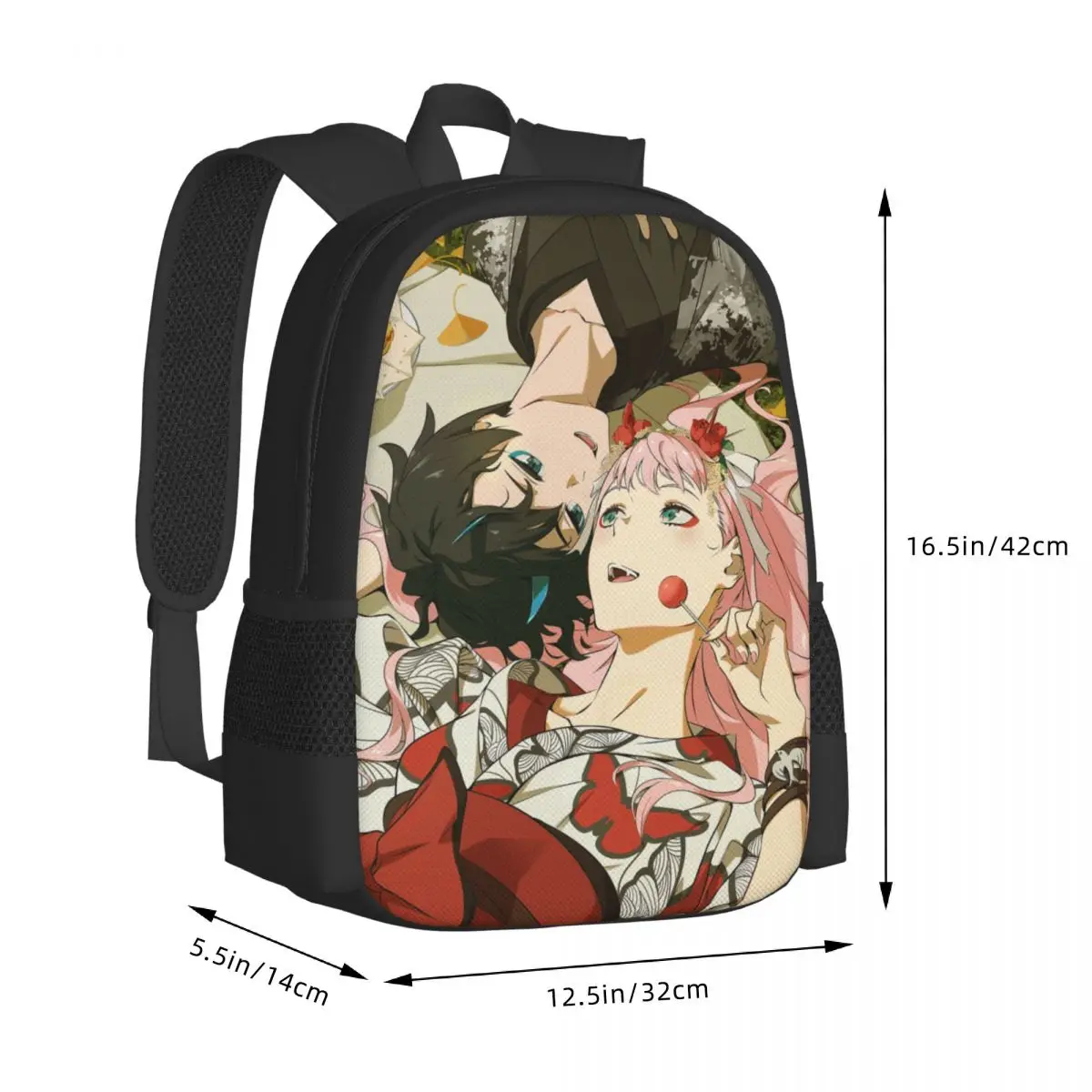 Anime Darling In The FRANXX Zero Two Travel Laptop Backpack, Business College School Computer Bag Gift for Men & Women