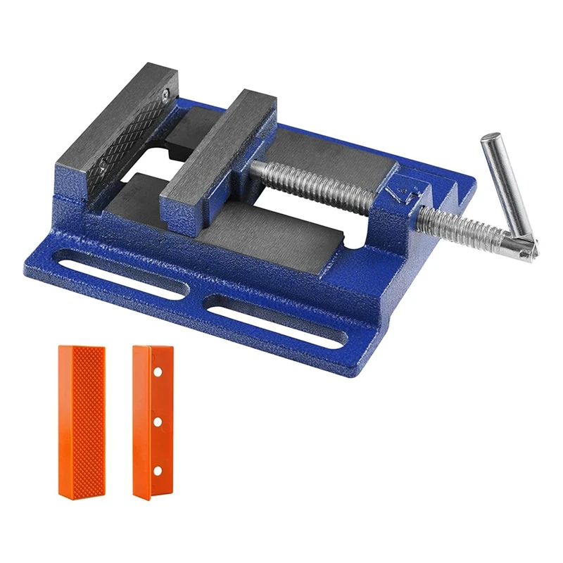 Drill Press Vise, 4 Inch Heavy-Duty Bench Vise,6.6In Jaw Width 4.33In Jaw Opening,Vise For Drill,Mill,Woodwork,Machinery