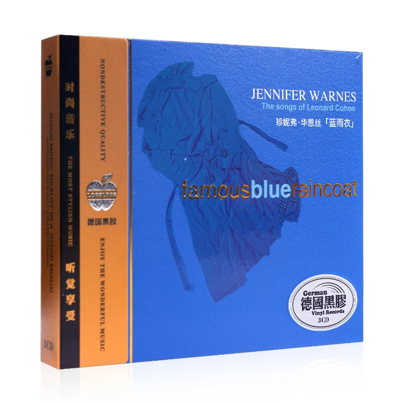 Jennifer Warnes Music CD Famoso álbum impermeable azul, 3CD de grabación de música, un total de 42 canciones han sido recogidas.