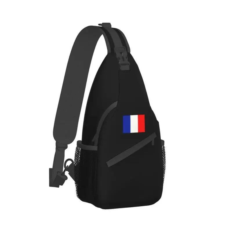 French Flag France Pride Sling Crossbody Chest Bag Men Fashion France Patriotic Shoulder Backpack for Traveling