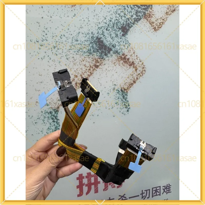 For NVIDIA H100 H200 MCIO PCIE5.0 Server Cable RAID Card Transfer Wire 2pcs One Set Internal Connection Line