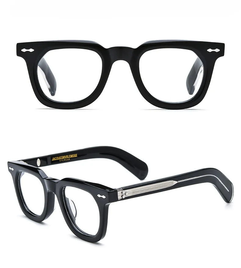 Belight البصرية اليدوية خلات غير النظامية الشكل الرجعية خمر نظارات خلات عدسة طبية