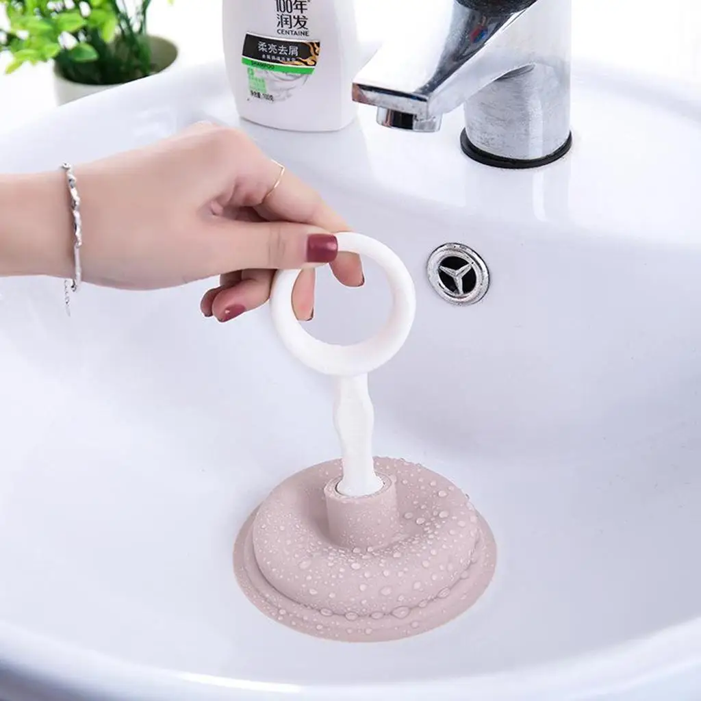 Kitchen Sewer Cleaner Bathroom Bathtub Pipe Dredge Plunger with Strong Suction Cleaning Tool