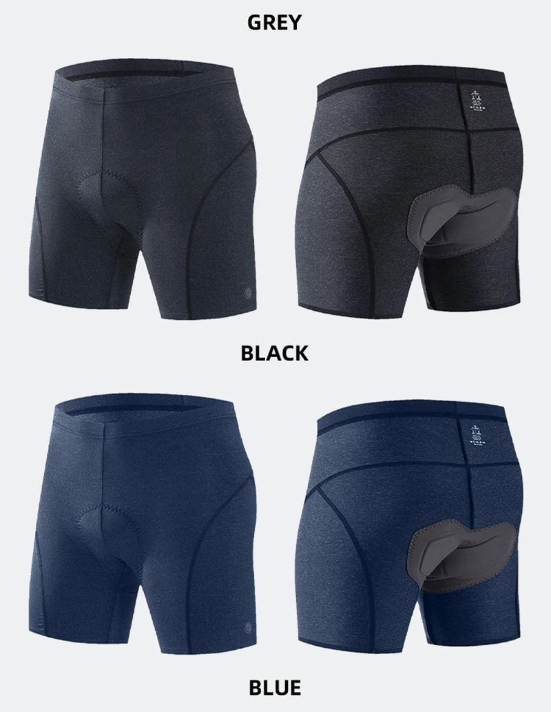 Ykywbike Herren Radhose Fahrradunterwäsche Belgien Hochelastisches Schwammpolster Stoßfeste MTB-Shorts Mountainbike-Unterwäsche – Detail 10