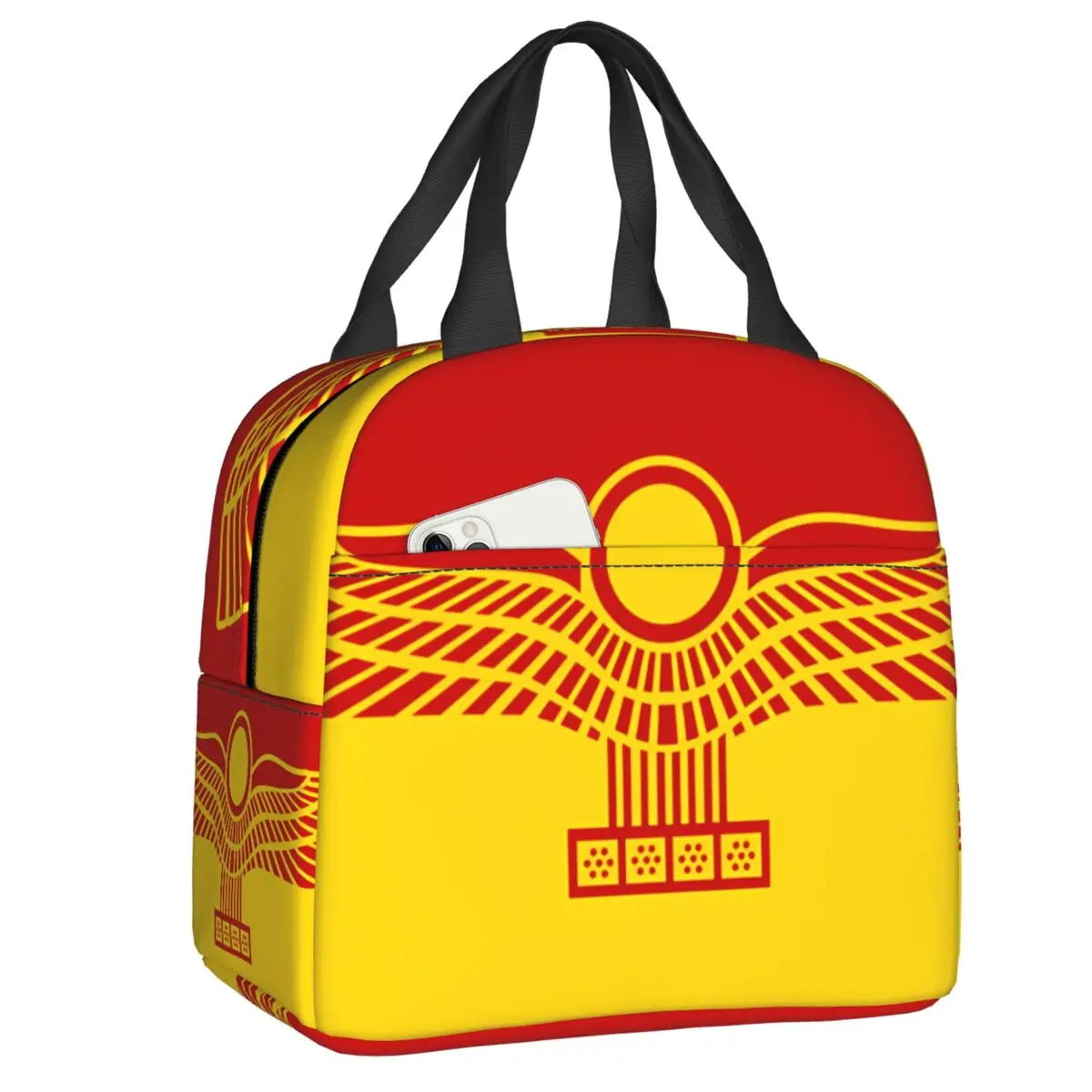 

Портативные ланч-боксы с логотипом сирийского ассирийского флага для женщин, водонепроницаемые термосумки-холодильники для еды, изолированные сумки для обедов для детей