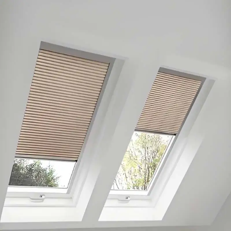 Skylight Window Blinds Cellular Shades Honeycomb Design Thermal Insulation & Blackout Custom Size for Roof Windows & Velux