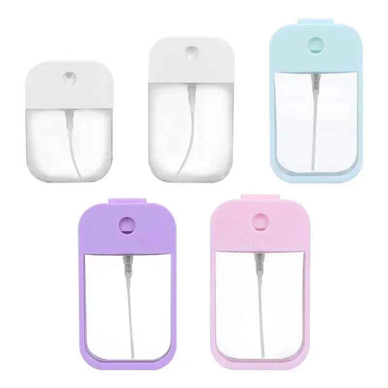 5Pcs 45ml/50ml Silicone Dispenser Card-type Spray Bottle Lotion Travel Portable Gadget Cute Perfume Dispenser Bottle Refillable