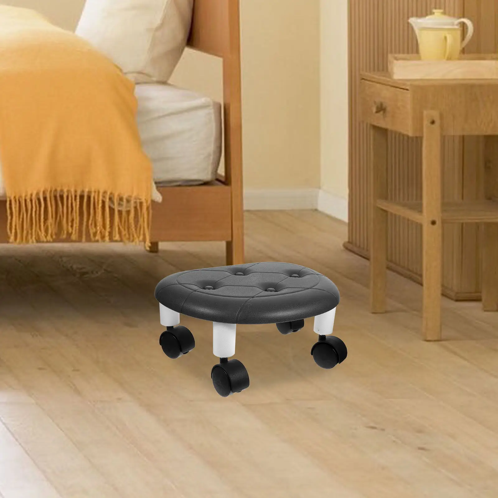 

Rotatable Low Stool Metal and PP Material Portable for Home Garage Bathroom Use Multi-Functional and Comfortable