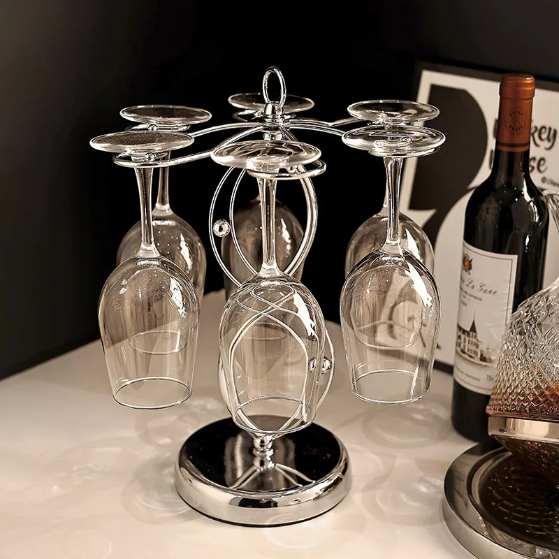 Wrought Iron Wine Glass Rack Ornament Home Wine Cabinet Decoration Rack