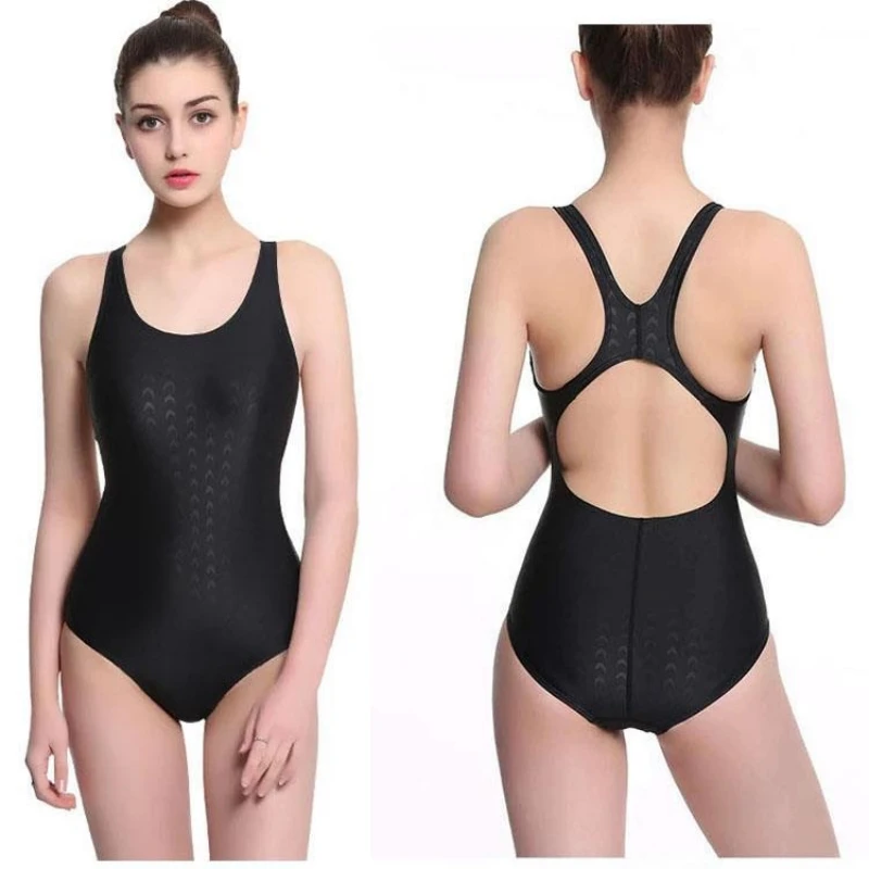 Imitation Sharkskin Sporty Fitness Swimsuit One Piece Oversize 4XL Swimwear Women 2024 New Beachwear Cover-Ups купальник Sexy image 4