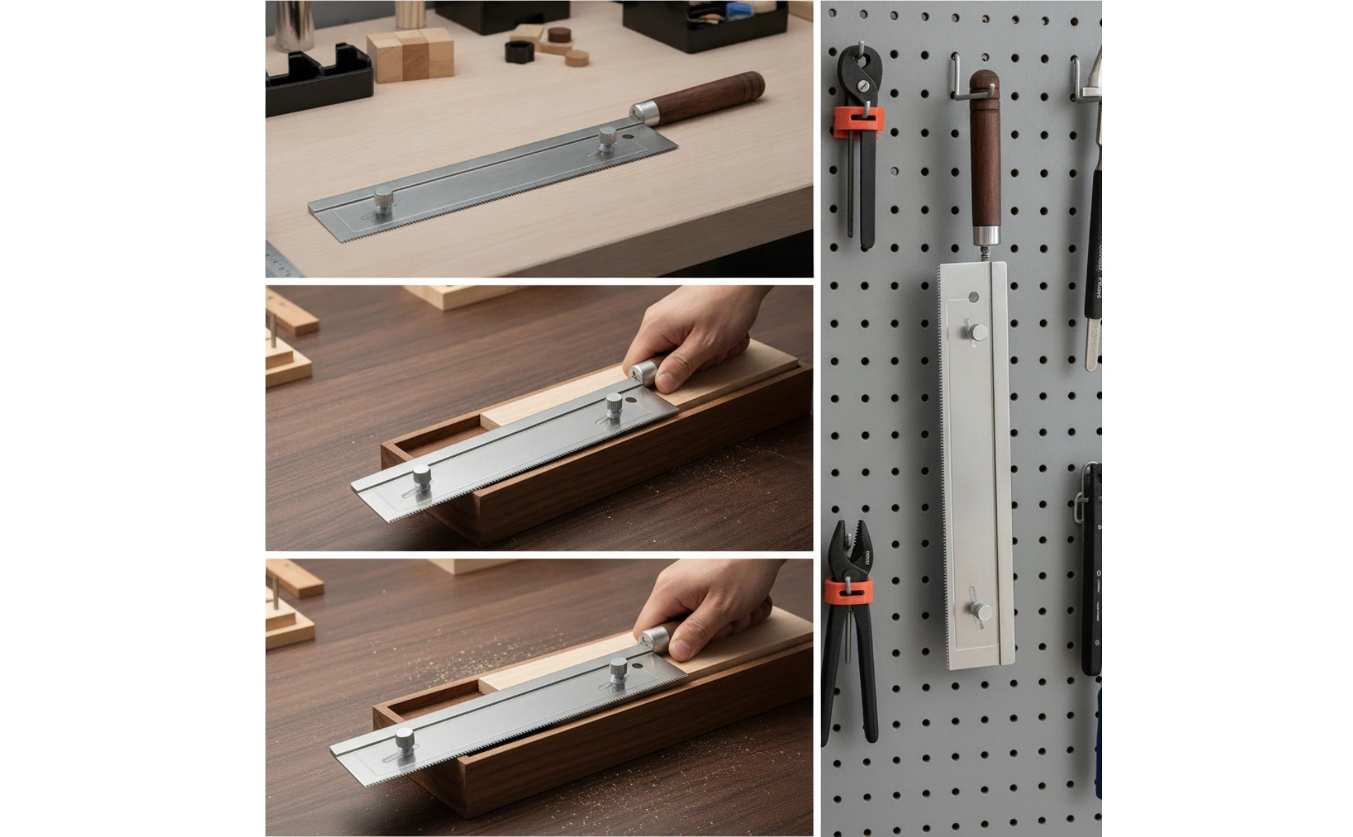Guitar Fret Saw with Adjustable Guide Fine-Tooth Fret Slotting Saw Handsaw Wooden-Handle Precision for Luthiers Guitar Fret Saw with Adjustable Guide Fine-Tooth Fret Slotting Saw Handsaw Wooden-Handle Precision for Luthiers