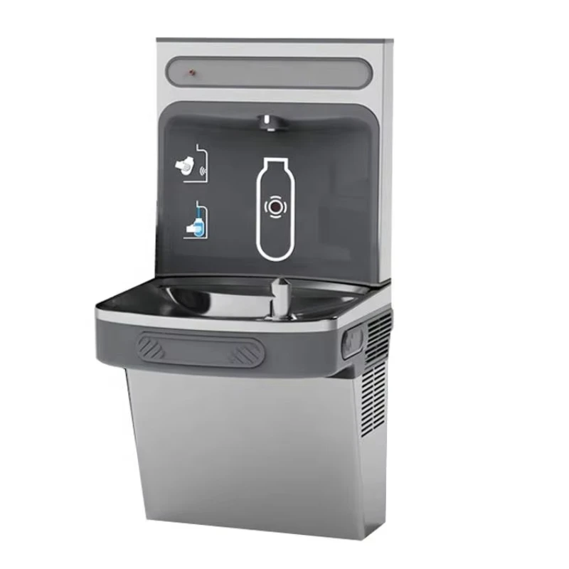 Wall Mounted Electric Cold Outdoor Stainless Steel Bottle Filling Station Drinking Fountain Water Cooler