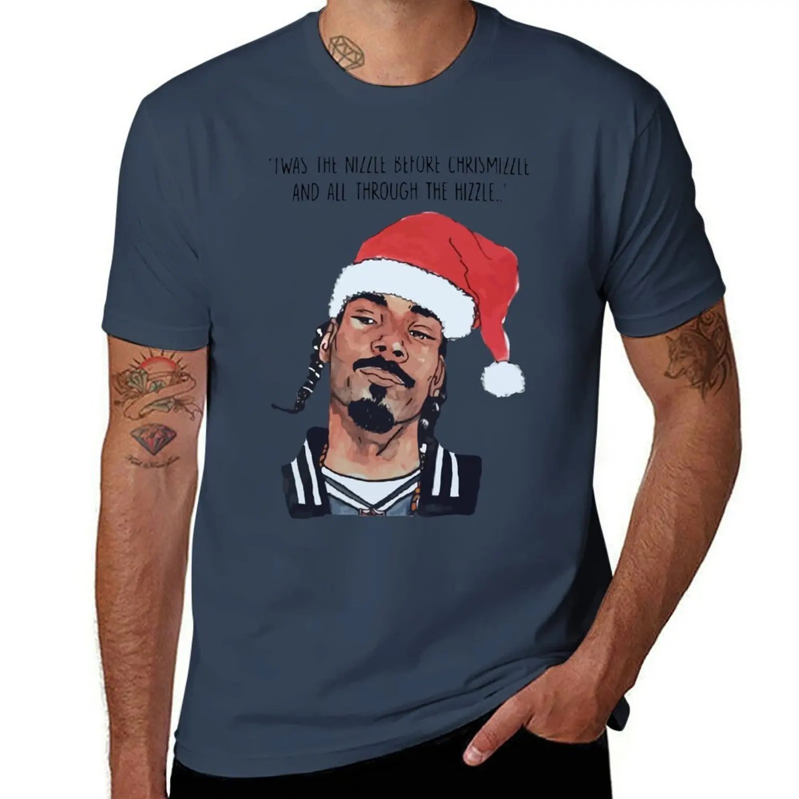 

Through Nizzle the Twas before All Chrismizzle the Hizzle T-Shirt Basic Lightweight Short Sleeve Tee