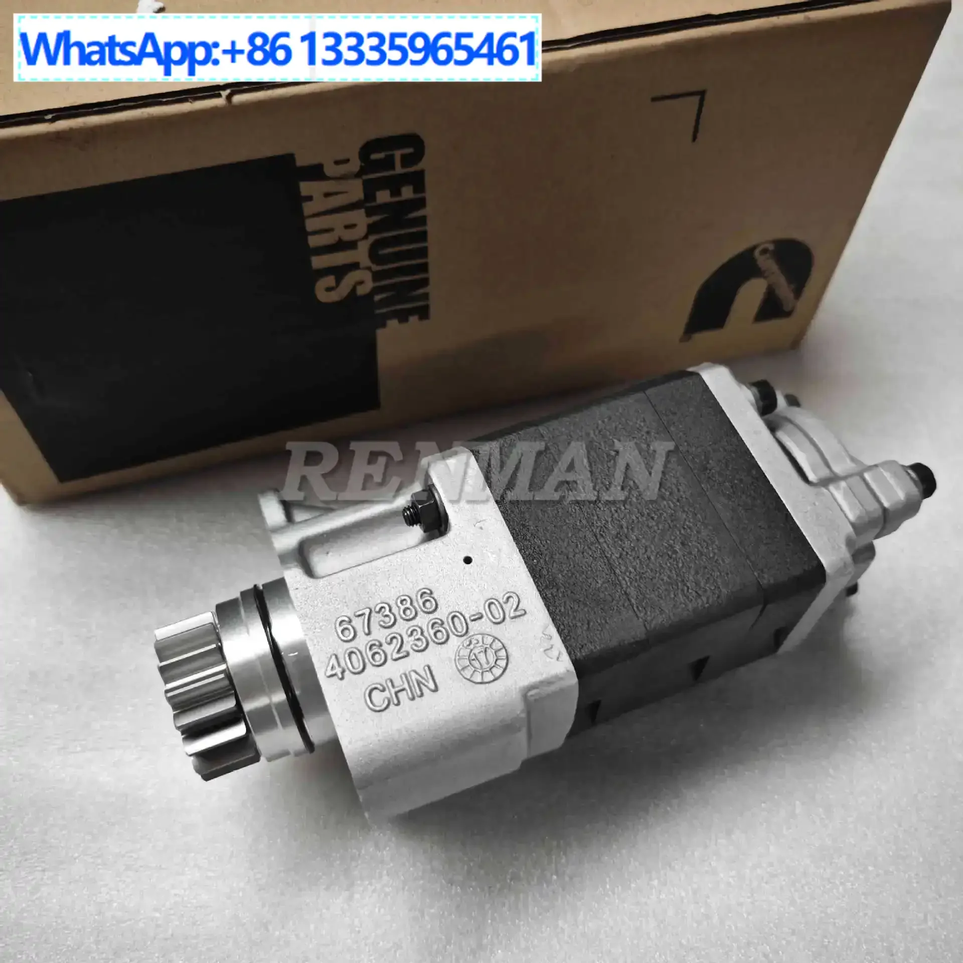 

Applicable to Cummins construction machinery QSX15 engine fuel gear pump 4089431 gear pump 4088848