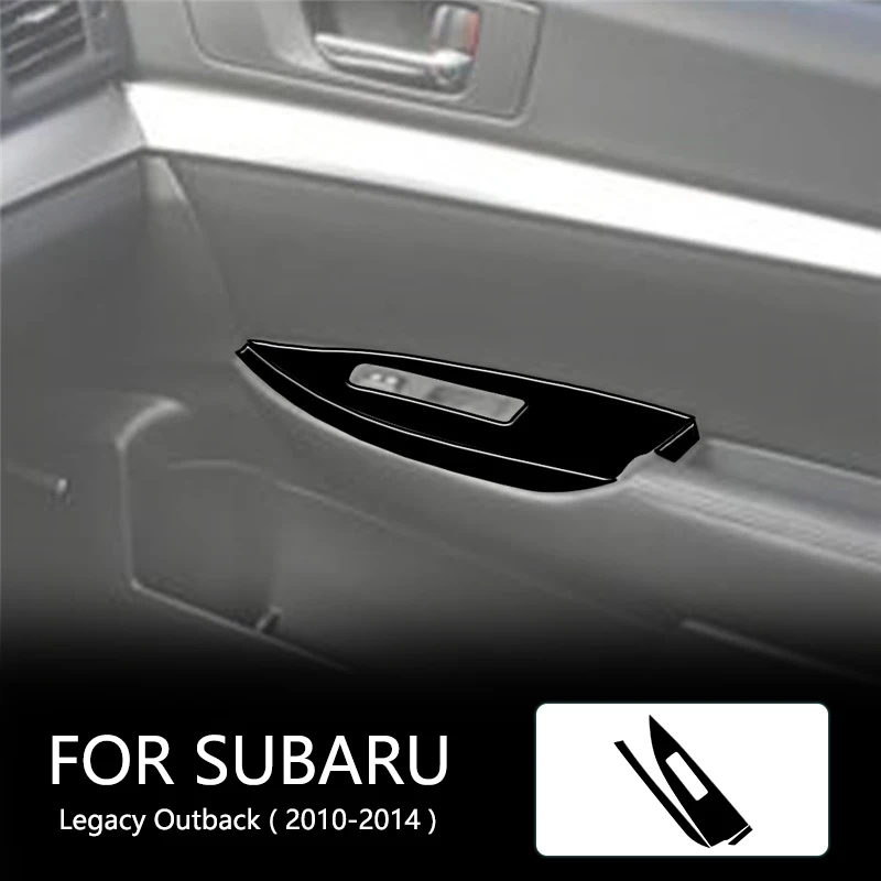 

Passenger Lift Control Box Brand New ABS Gloss Black Stickers For Subaru Legacy Outback 2010-2014 Car Interior Accessories