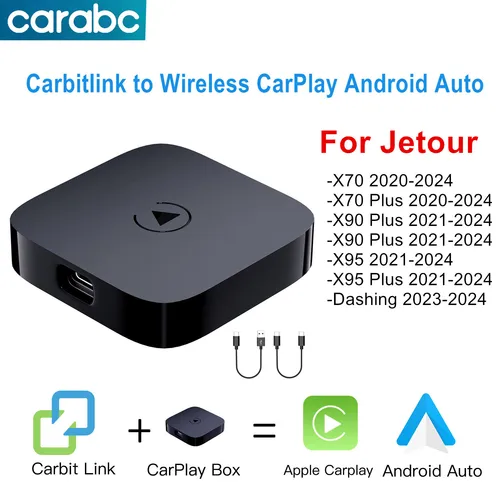 Imagen 1 del producto Carabc carbitlink Smartlink a CarPlay inalámbrico Android Auto para Chery Jetour X70 X70S X90 X95 cx62b t1k carbit link