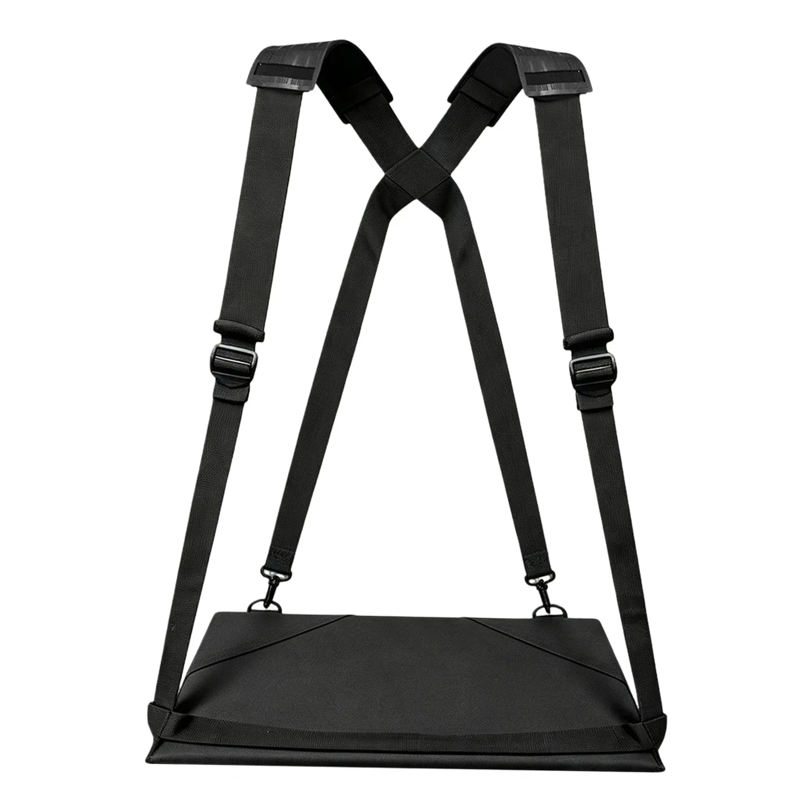 Portable Walking Laptop Strap Hands-Free Standing Desk Ergonomic Harness Shoulder Adjustable Oxford Cloth Tray 16 Inch