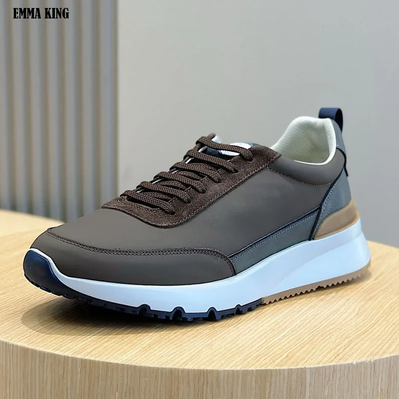 

Leather Men Shoes Sneakers Trend Casual Breathable Leisure Male Sneakers Non-Slip Footwear Vulcanized Shoes Tenis Masculino