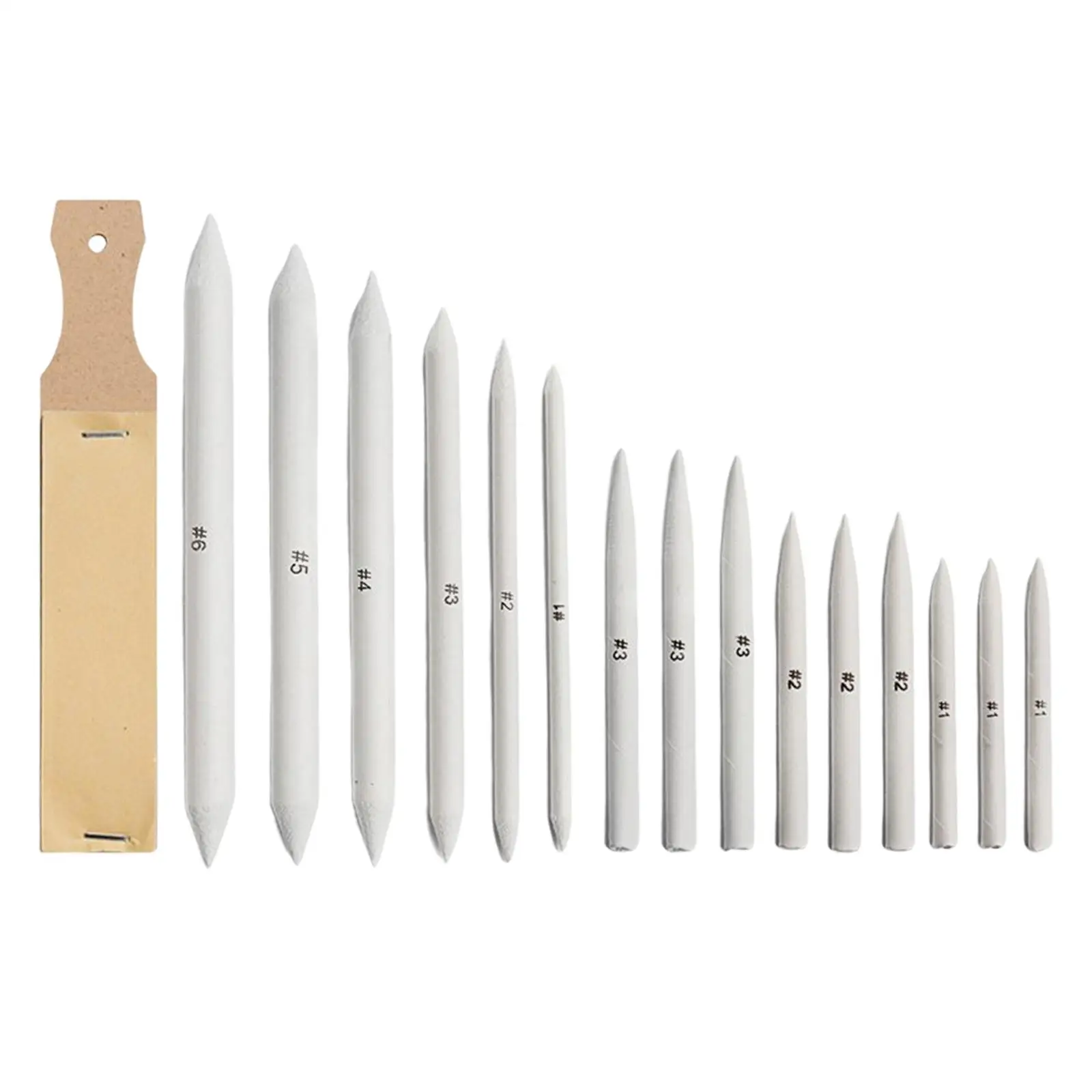 16Pcs Blending Stumps tortillons Art Blenders Set Pastel for Student with Sharpening Tool for Student