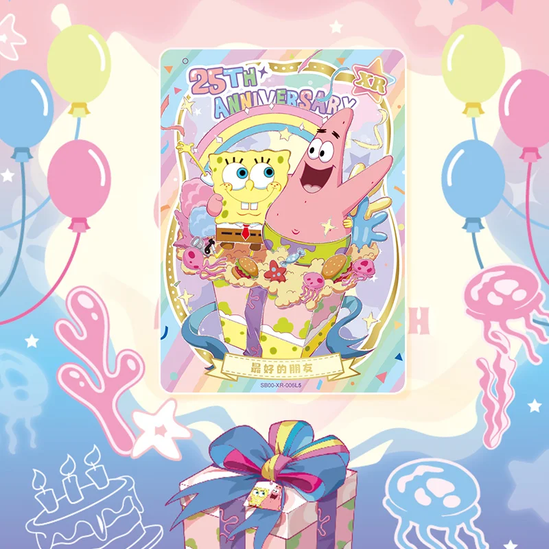 KAYOU حقيقية سبونجبوب سكوير بطاقة وقت المرح حزمة خاصة مغامرات في سنوات النجوم جمع بطاقة اللعب الهدايا